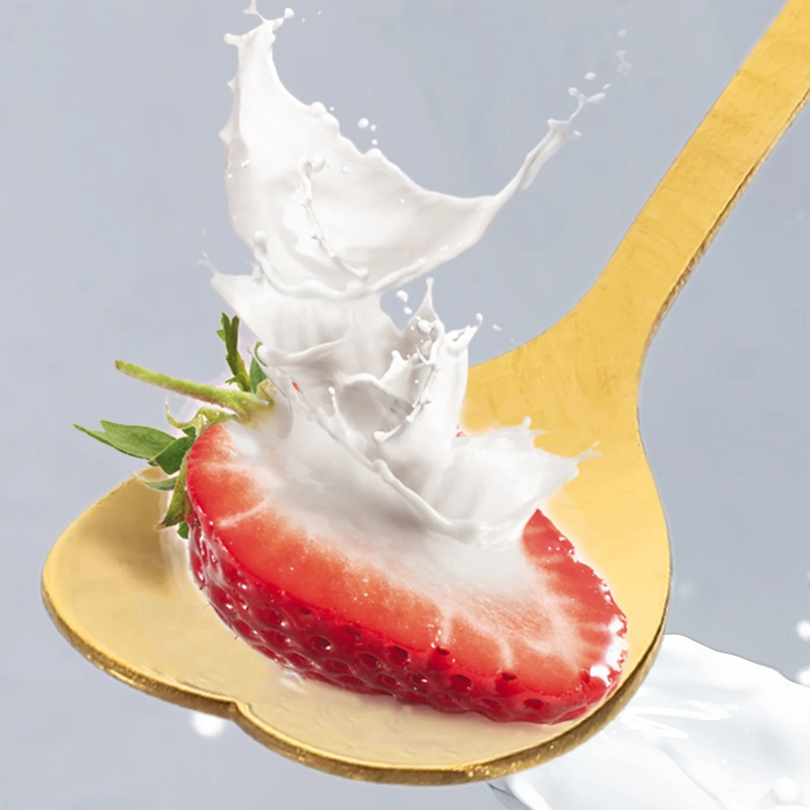 

Gold Plated Heart Shaped Spoon Stainless Steel Dessert Scoop Unique Tool Purple Finish Anti Rust Measuring Cup Cake Serving