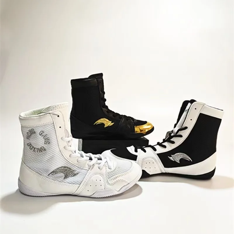 New Men's High Top Wrestling Boxing Shoes Neutral Walking Sneakers Casual Sneakers Fighting Training Wrestling Shoes