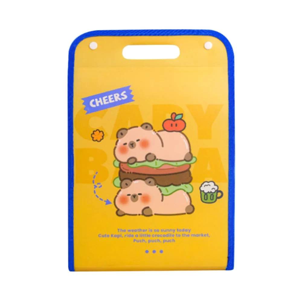 

Portable Multi-layer Capibara A4 File Folder Large Capacity Waterproof Accordian Organizer Test Paper Storage Bag Student