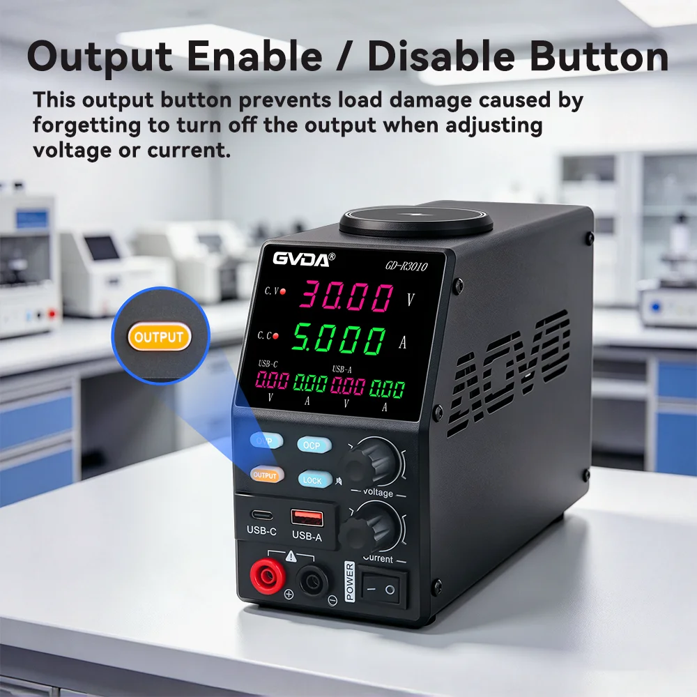 High Precision Dc Power Supply 30V 10A - GVDA, alimentation électrique à courant continu