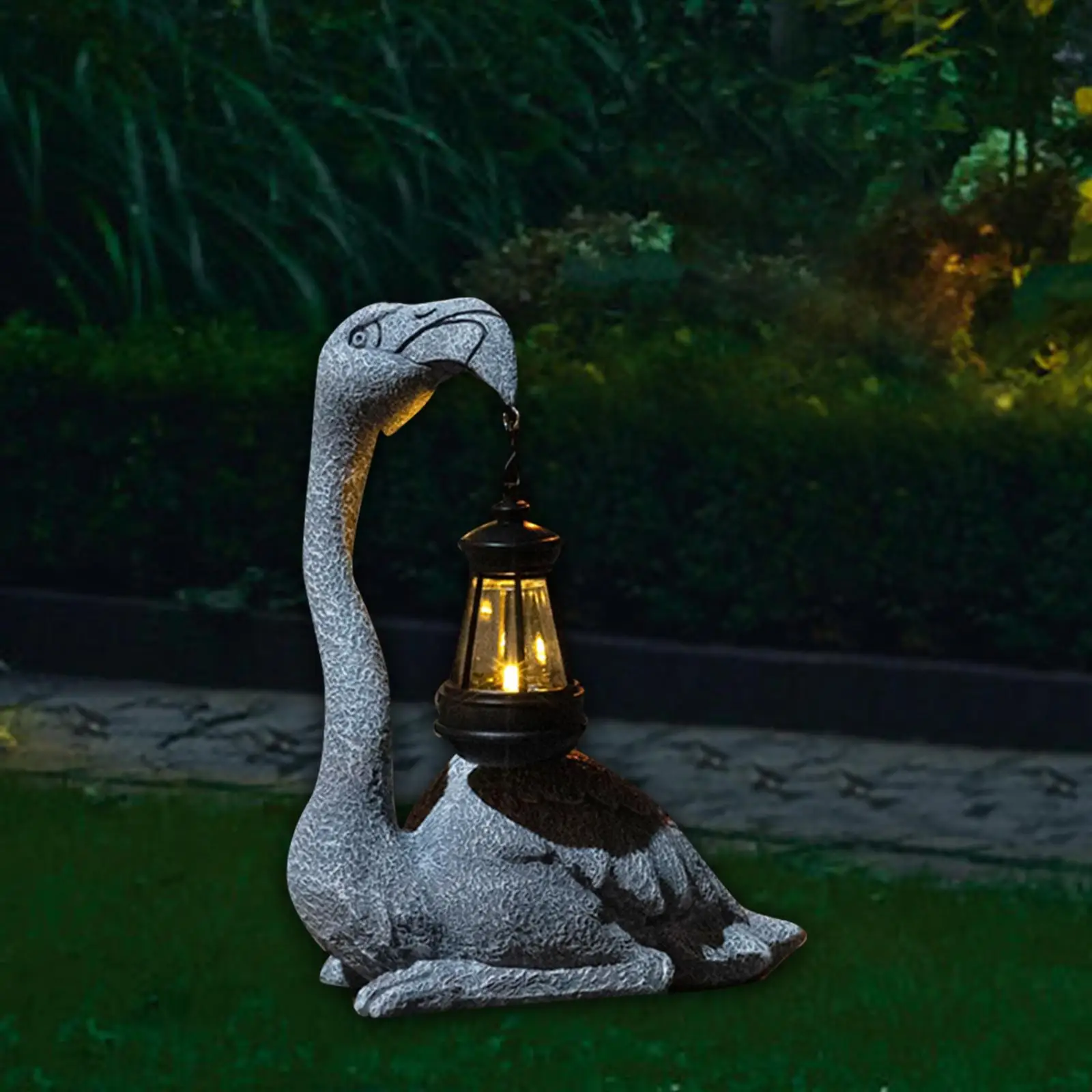 Outdoor Flamingo Sculpture Solar Lamp Flamingo Gifts for Women