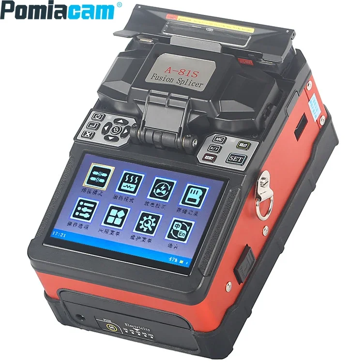 

A-81S Fibra Optica Fully Automatic Fusion Splicer Machine FTTH/FTTX/HFC Fiber Optic Fusion Splicer Machine 5.1''TFT LCD Monitor