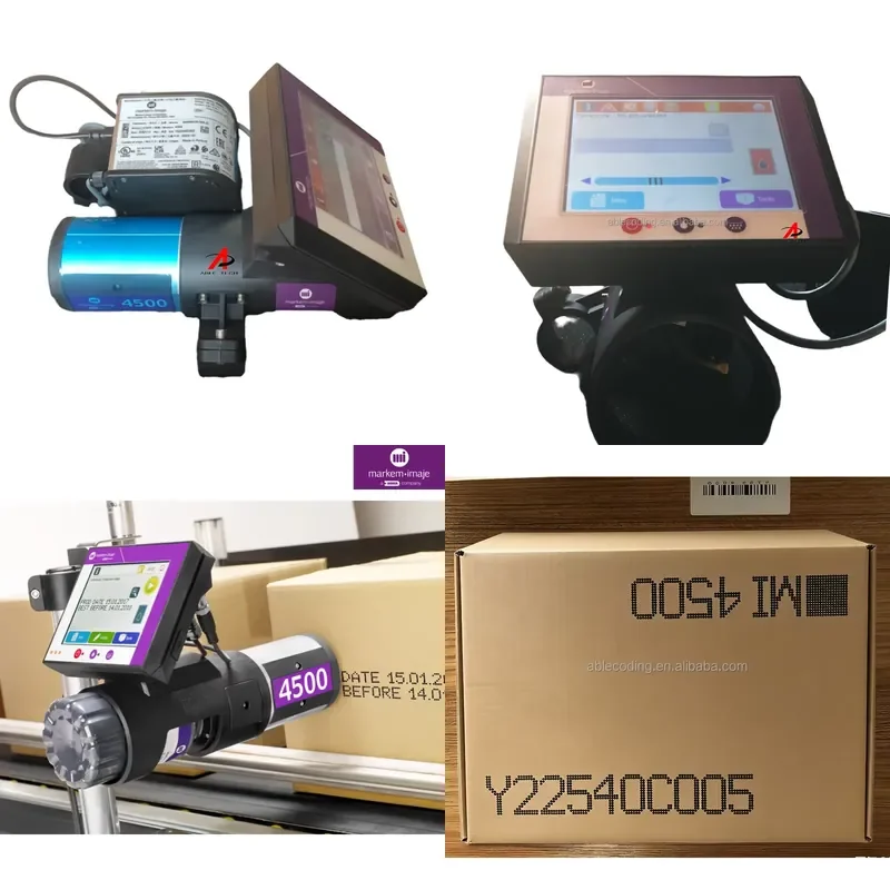 Packaging Line Lot Number Printing Markem Imaje 4500 Machine Tij Carton Large Size Printer