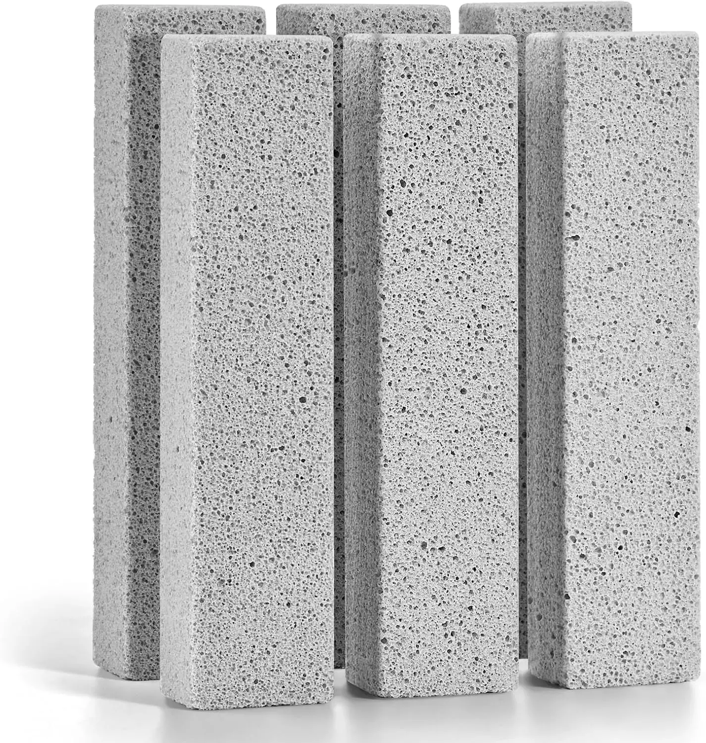 

6 Pack Pumice Stone for Toilet Cleaning Bowl Stick, Powerfully Cleans Hard Water Rings, Calcium Buildup & Stains, Suitable