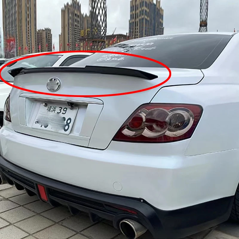 

For Toyota Mark X Reiz rear trunk lid spoiler fender ABS carbon black sports modification kit 2005, 2006, 2007, 2008, 2009