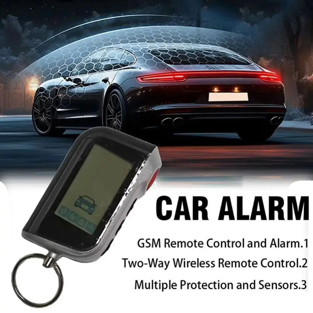 Starline A93 Car Burglar Alarm Remotely Controlled Automatic System Power Window Closer Key Fob LCD Intelligent Module