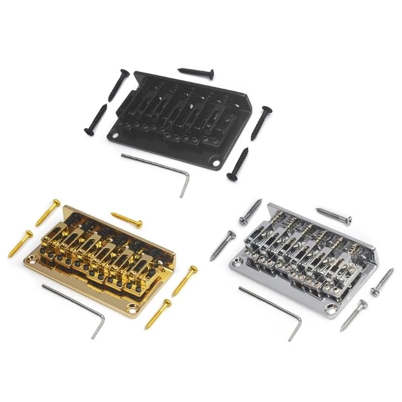 

Fixed Bridge Double Channel Zinc Alloy Guitar Hardtail Bridge for Guitar