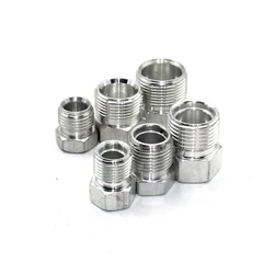 Automotive Air Conditioning Hose Connector Pipe Joint R134a/R12 Outer Tooth Welding Aluminum Pipe Head Conversion Fittings