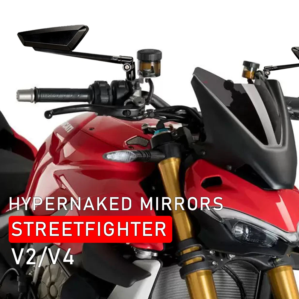 

for Ducati Streetfighter V2 StreetfighterV4 S Rearview Mirrors Hypernaked Mirrors Adjustable Hypernaked Mirrors