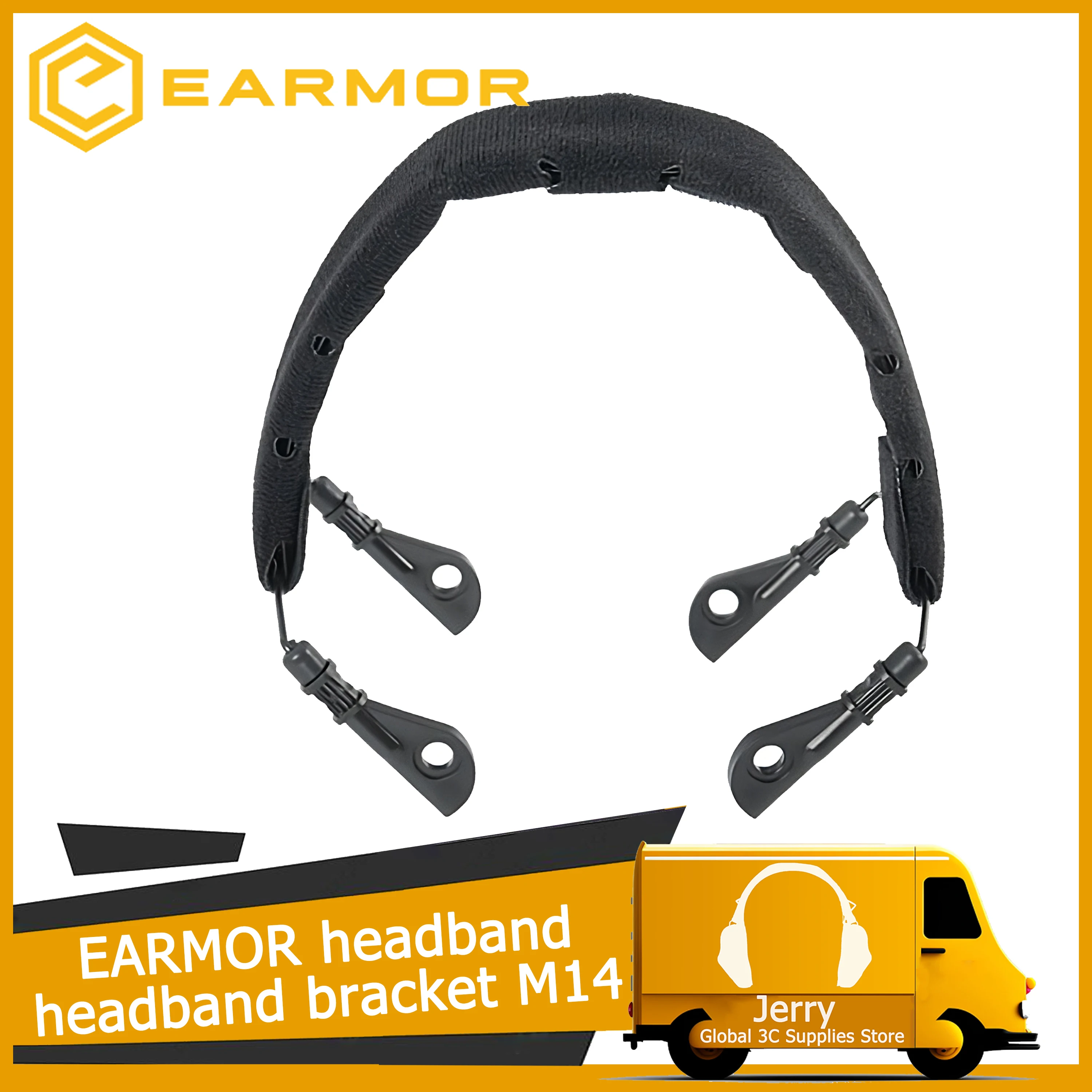 M14 Tactical Headset Headband，Mount EARMOR Tactical noise-cancelling headphones / Headset Adapter for M32 / M32H / M31H / M31