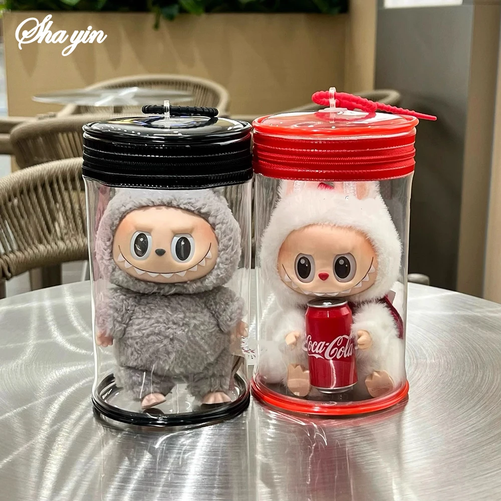 Bagagehanger, poppenpop, transparante display-opbergtas voor gebruik buitenshuis, opbergtas met grote capaciteit van 16 cm