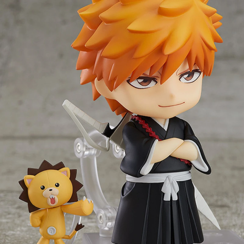 

10cm BLEACH Anime Ichigo Kurosaki Model Doll Pvc Action Figurine Q Version Decorative Collectible Children's Birthday Gift