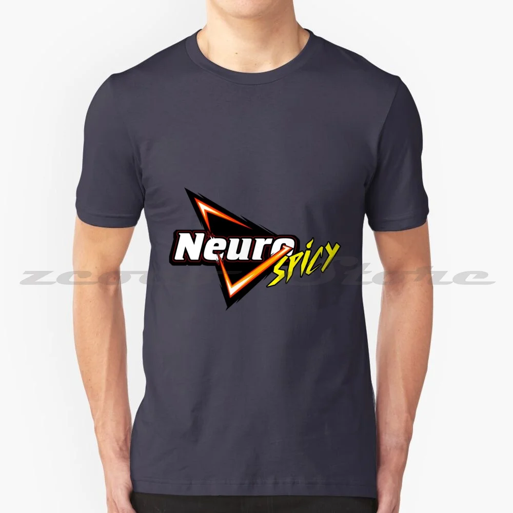 Neurospicy 100% Cotton Men And Women Soft Fashion T-Shirt Neurodivergent Neurodiversity Autism Autistic Autie Aspie Adhd Audhd