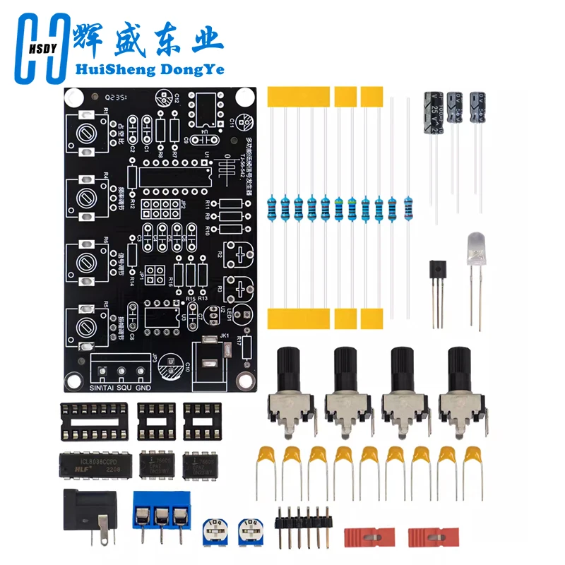 ICL8038 Multi-Function Low-Frequency Signal Generator Multi-Wave Welding Electronic Circuit Experiment Kit DIY