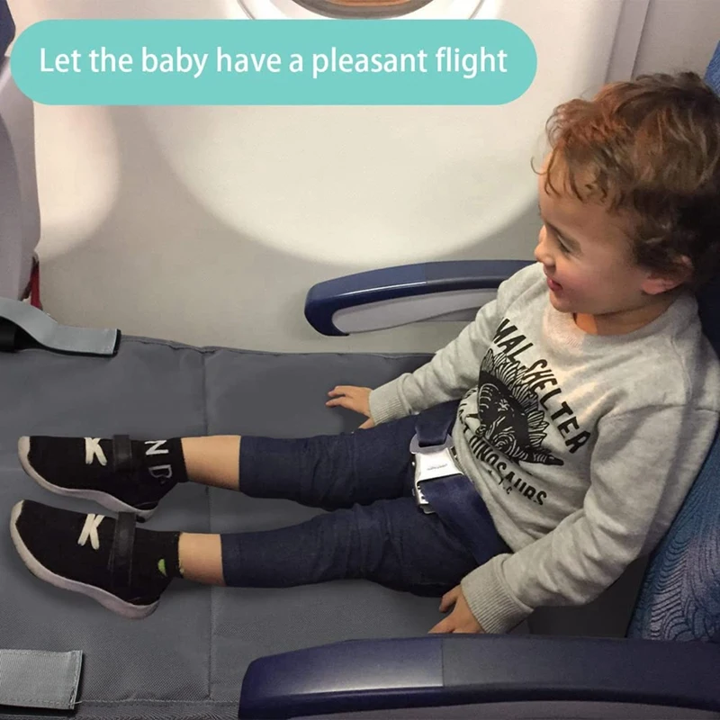 Reposapiés de avión para niños, hamaca portátil de viaje para pies, extensor de asientos de avión, reposapiés para niños pequeños