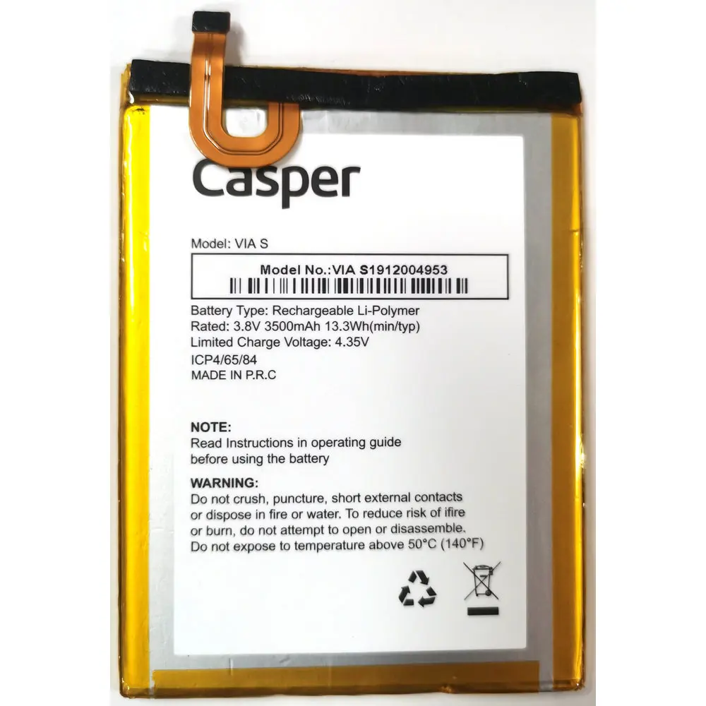 

New High Quality Battery For Casper VIA S Mobile Phone