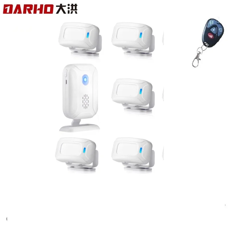 Darho Shop Company Home Security Welcome Chime Wireless Infrared PIR Motion Sensor Detector Alarm Bell Entry Alert Sensor