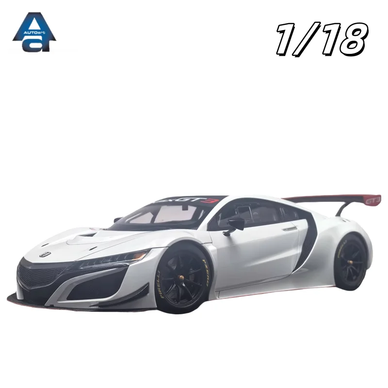 

In stock: 1:18 HONDA NSX GT3 2018 die-cast simulation car model, boy gift toy, adult decorative collectible ornament.