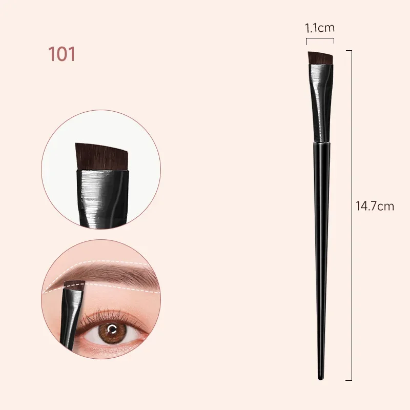 New Diagonal blade eyeliner brush Eyebrow Contour Brush Eyebrow Eyeliner Brush Portable Small Angle Eyebrow Brush Female Makeup