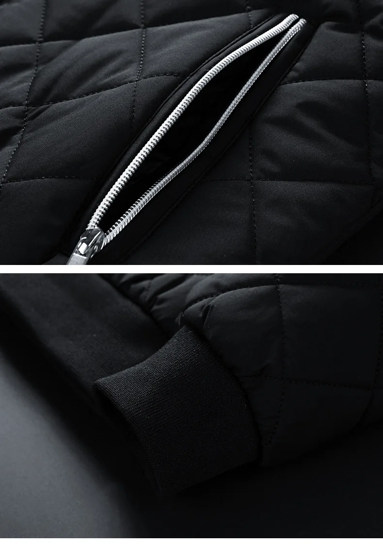 Men's Fashion Windbreaker Parka Coat Streetwear Men Clothing Windproof Casual Autumn Winter Warm Hombre Male Jacket for Outdoors