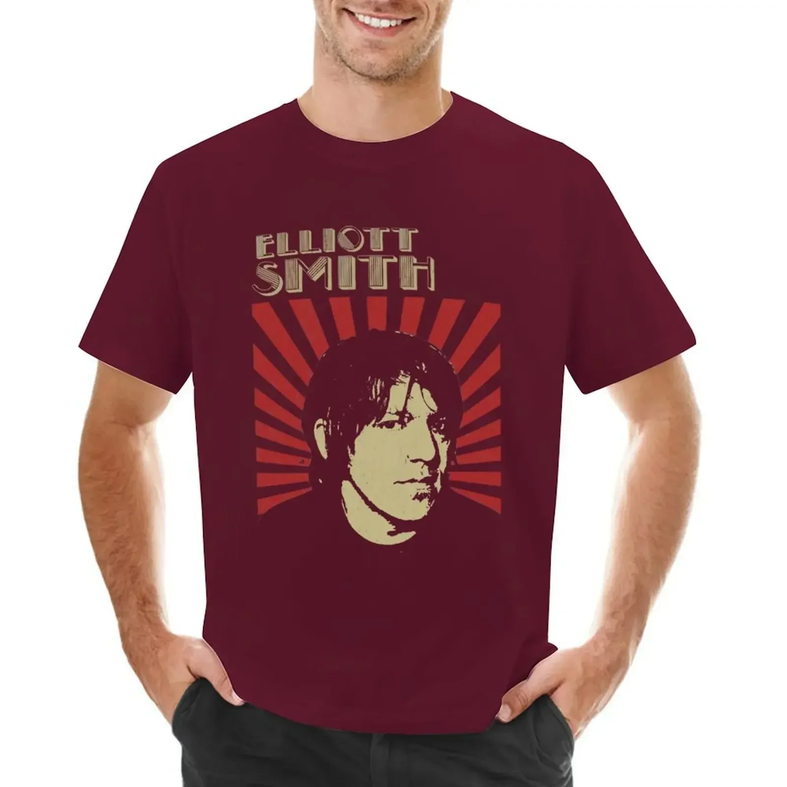 funnys shirts graphic tees plain mens graphic t-shirts big and tall Meowcrobiology T-shirt Elliott Smith music T-shirt fashion