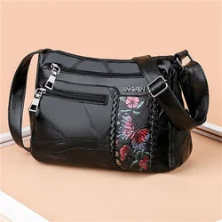 Luksusowe torebki damskie z kwiatowym nadrukiem modne wszechstronne mała kurierska designerskie torby Crossbody damska torba na ramię Bolsa