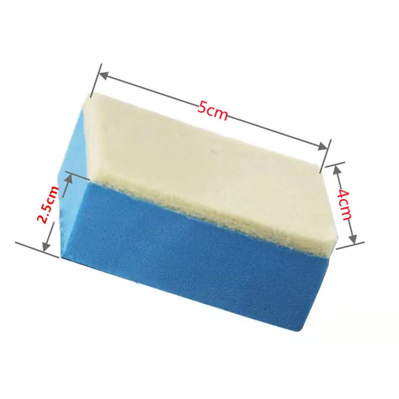 Car Cleaning Sponge Car Glass Oil Film Cleaning Wipe Wax Polish Pad Degreasing Film Shellac Cleaning Wool Felt Tools Accessories