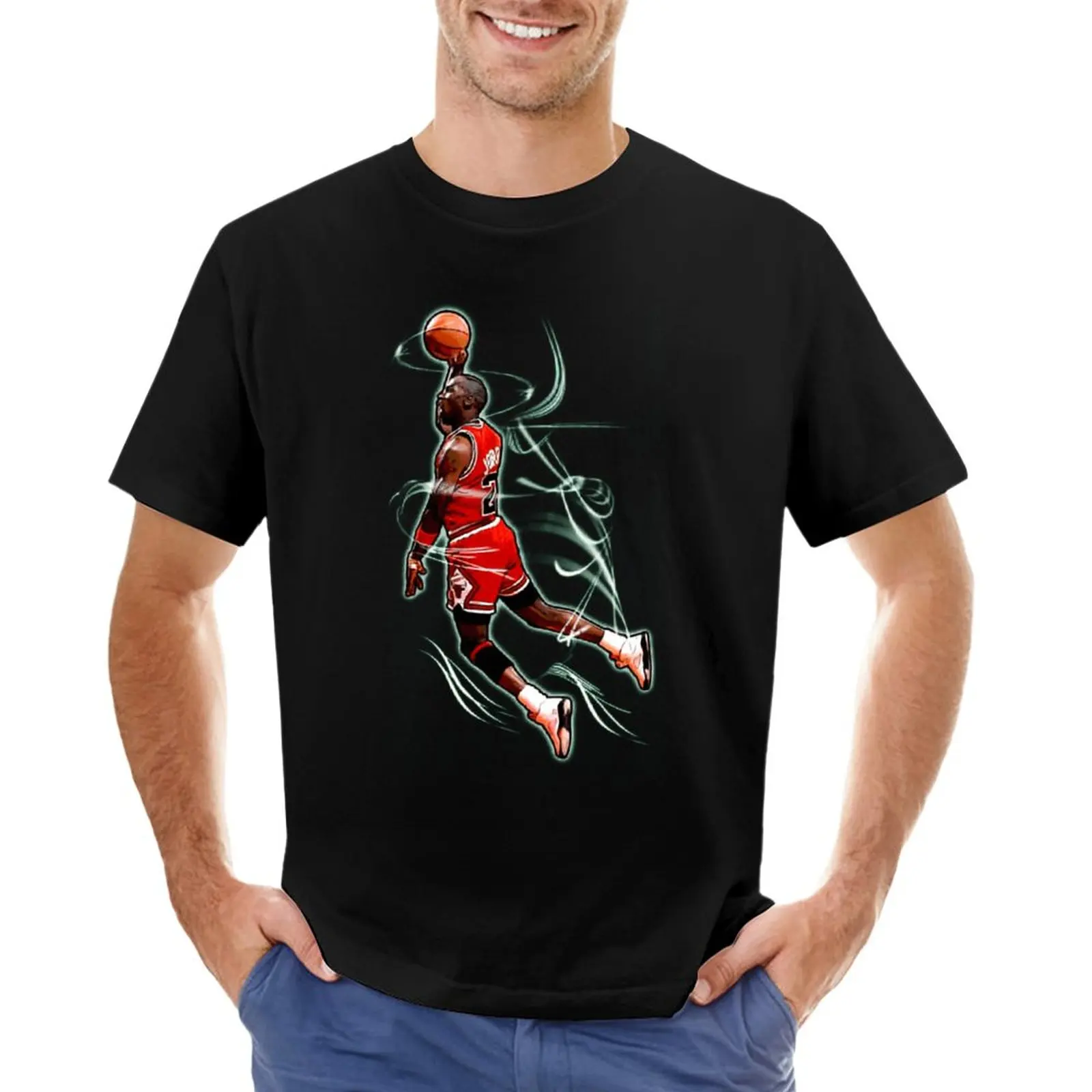 Camiseta de baloncesto Flying Michael y Jordans Chicago 23 Stars Bulls 14, Top de alta calidad, novedad de Fitness de movimiento, talla de EE. UU.