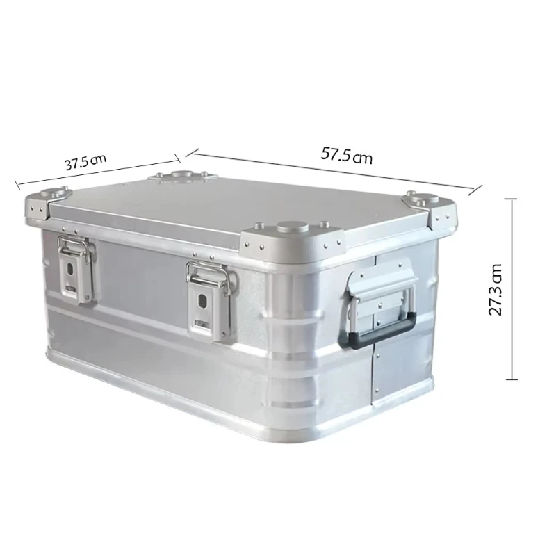 Outdoor aluminum alloy storage box Self-driving camping equipment Customizable red wine box PP oversized