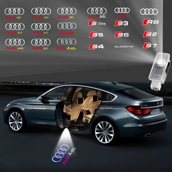 Projektor na drzwi samochodu HD lampa laserowa drzwiowe światło wejściowe samochodowy dla Audi Sline Q3 Q7 Q5 A5 A7 A3 A6L A8L RS Quattro S3 S4 RS S6 S5 S7 S8