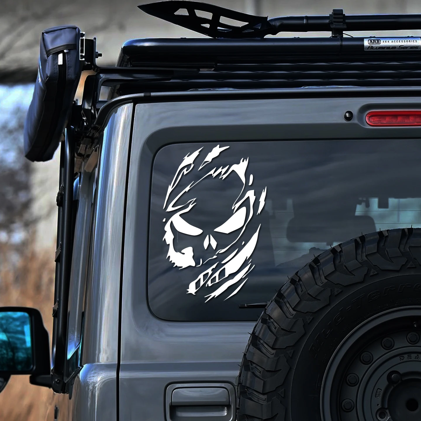 Destroyer Skull Pickup Truck Off-Road Car Door Window Glass Decoration Very Cool Car Motorcycle Sticker
