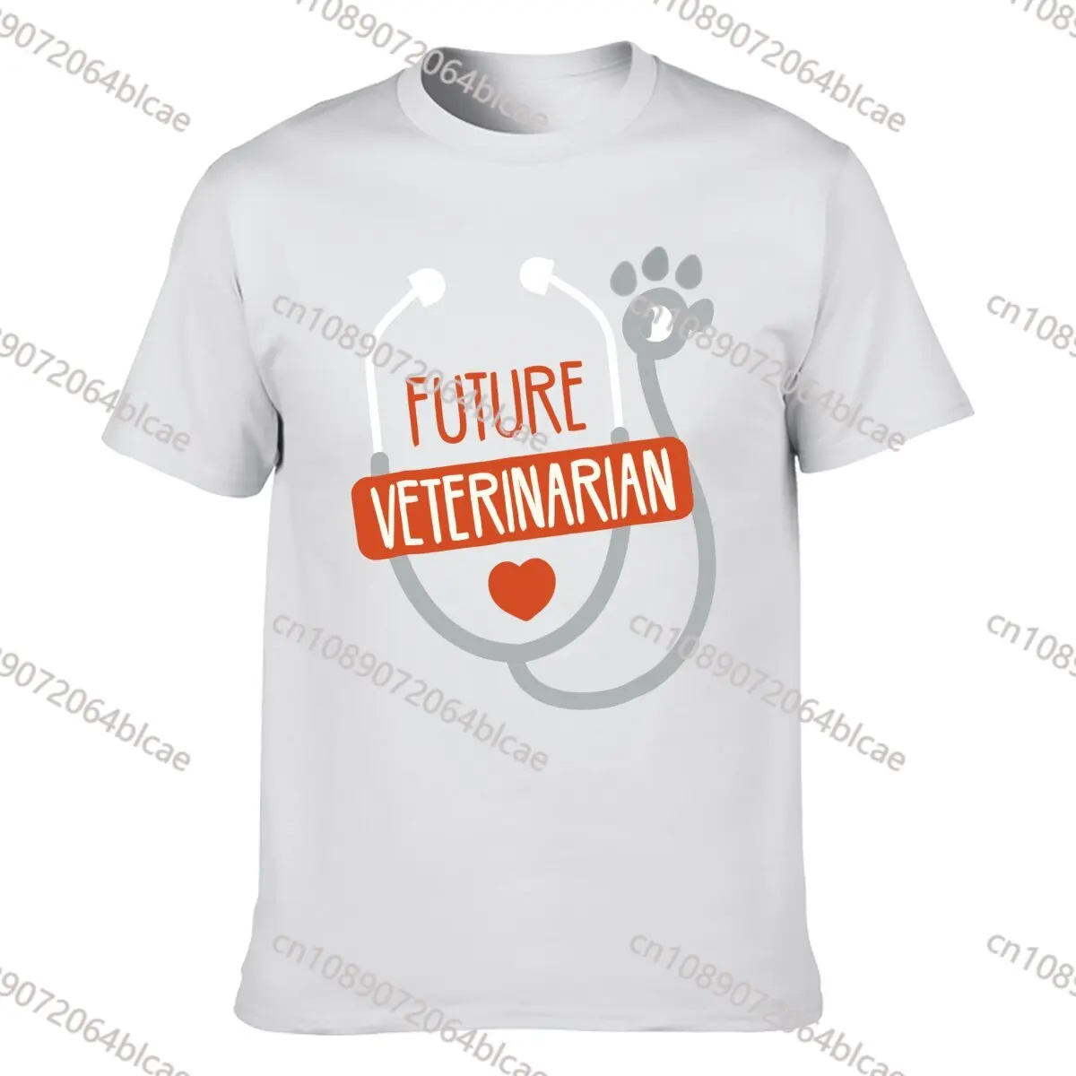 Camiseta de algodón para estudiante de veterinario, ropa de tendencia, regalo para el futuro, 2021