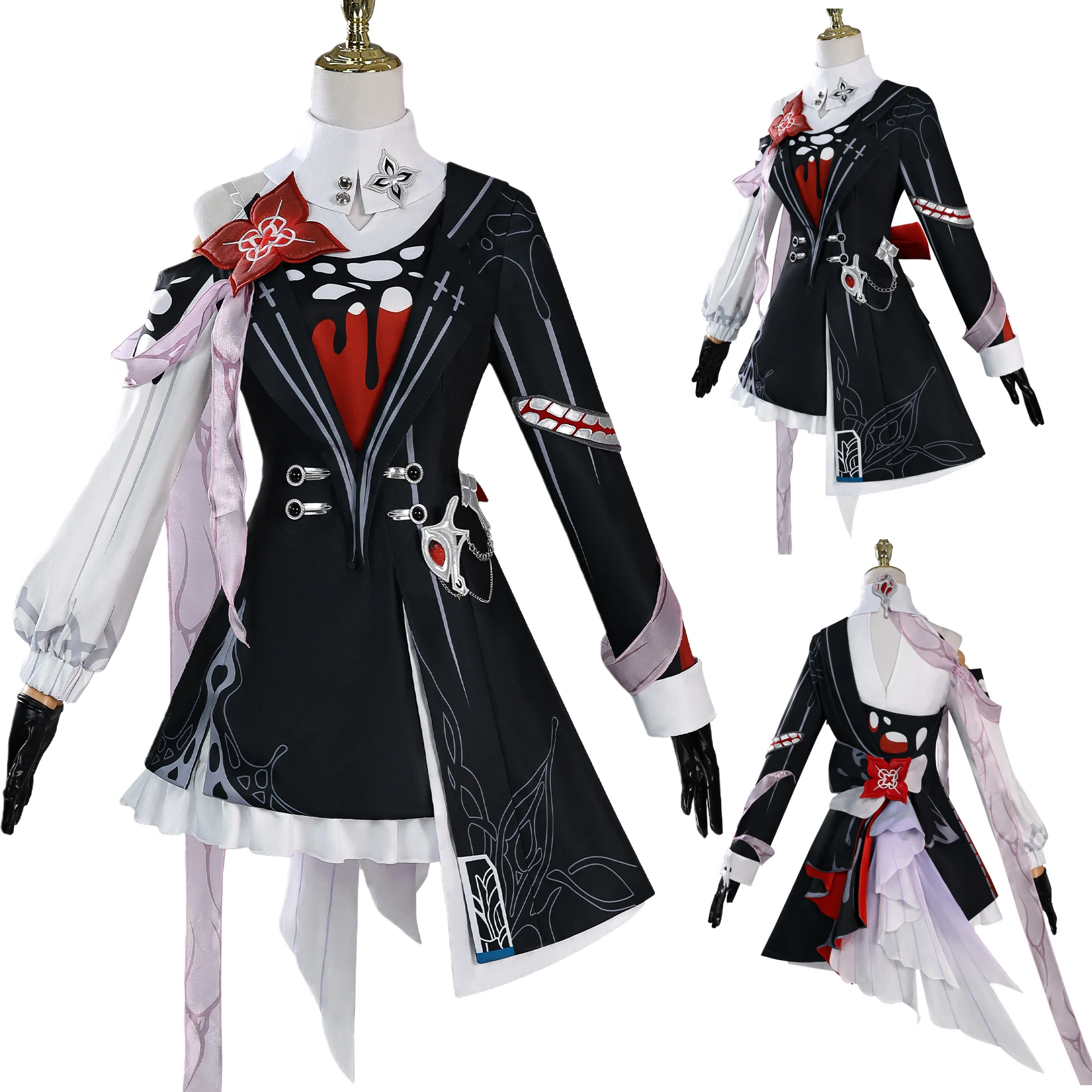 

March 7th Honkai Star Rail Cosplay Evernight Costume Wig Shoes