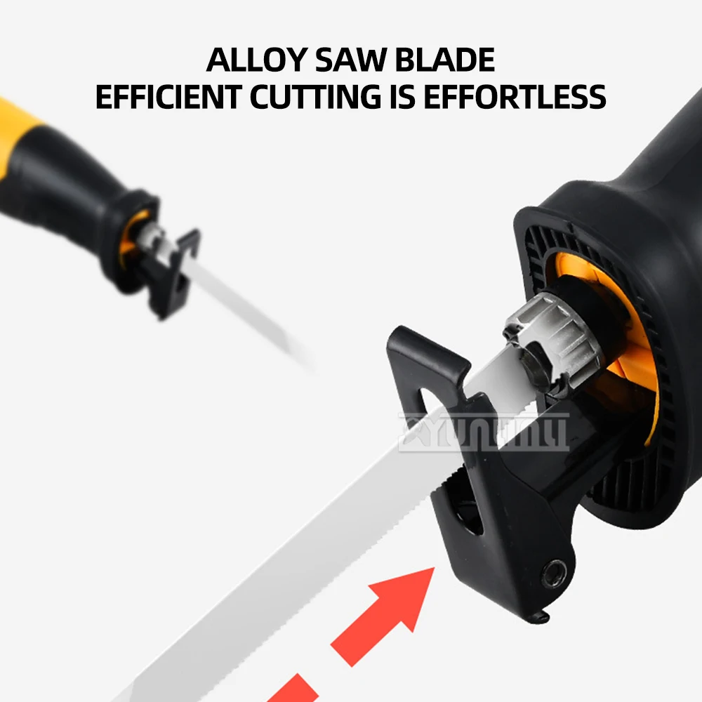  110V/220V Lithium Battery Charging Metal Wood Meat Cutting Machine; New-Electric Saber Saw Household Woodworking Chainsaw