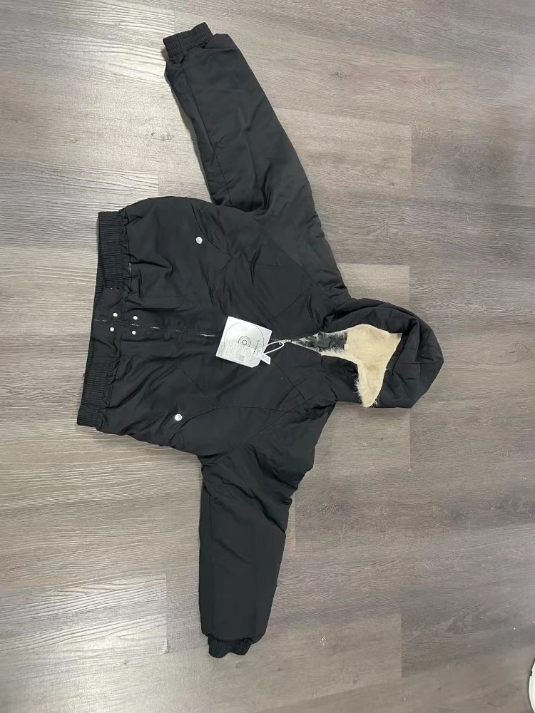 

Осенняя эстетичная черная элегантная куртка 2000-х годов, женская куртка Y2k на молнии с капюшоном, дизайнерское пальто в стиле Харадзюку, женское свободное шикарное корейское популярное пальто