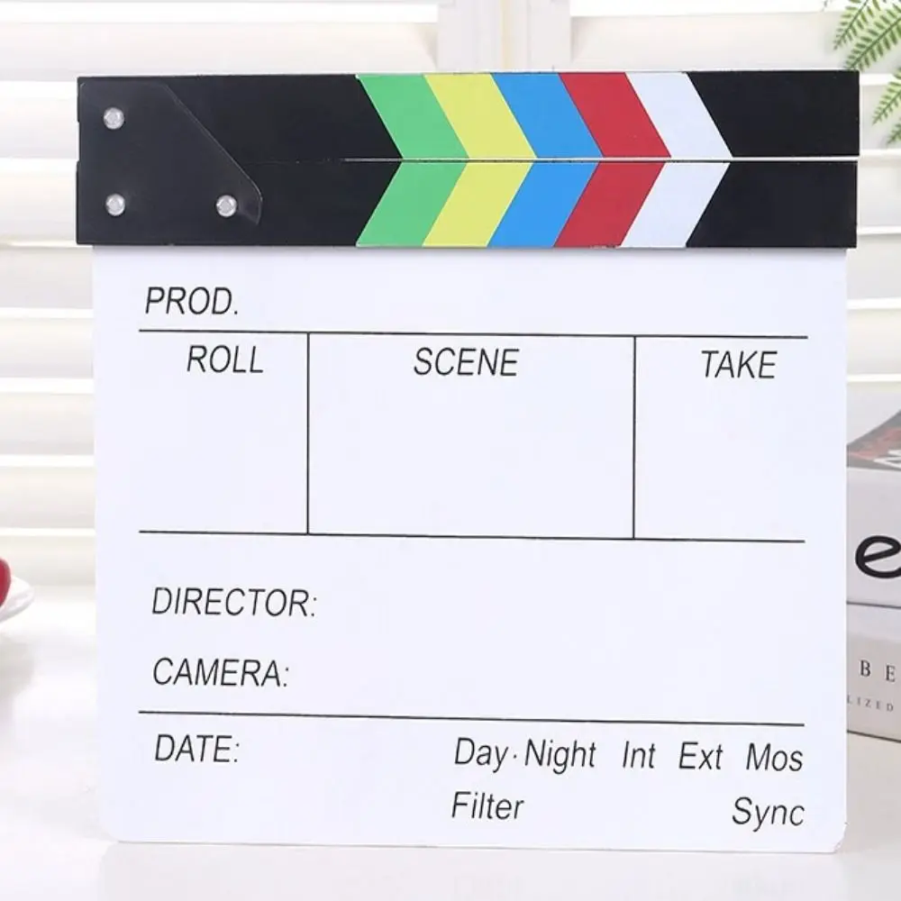 ไม้ Regisseur ฉาก Clapperboard การถ่ายภาพเครื่องประดับ Creative Regisseur Clapping Board ส่วนบุคคล Regisseur Board