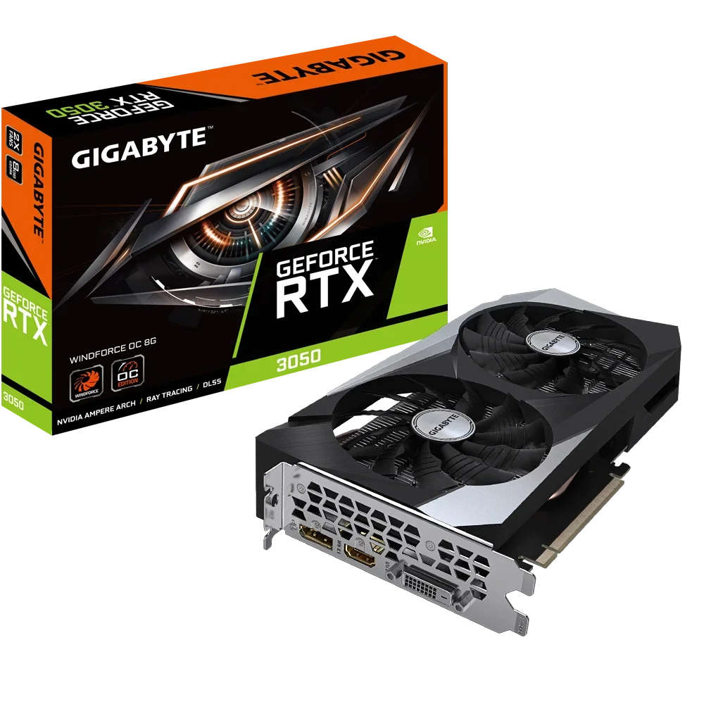 New  GeForce RTX 3050 Windforce OC 8G Gaming Graphics Card RTX 3050 GPU