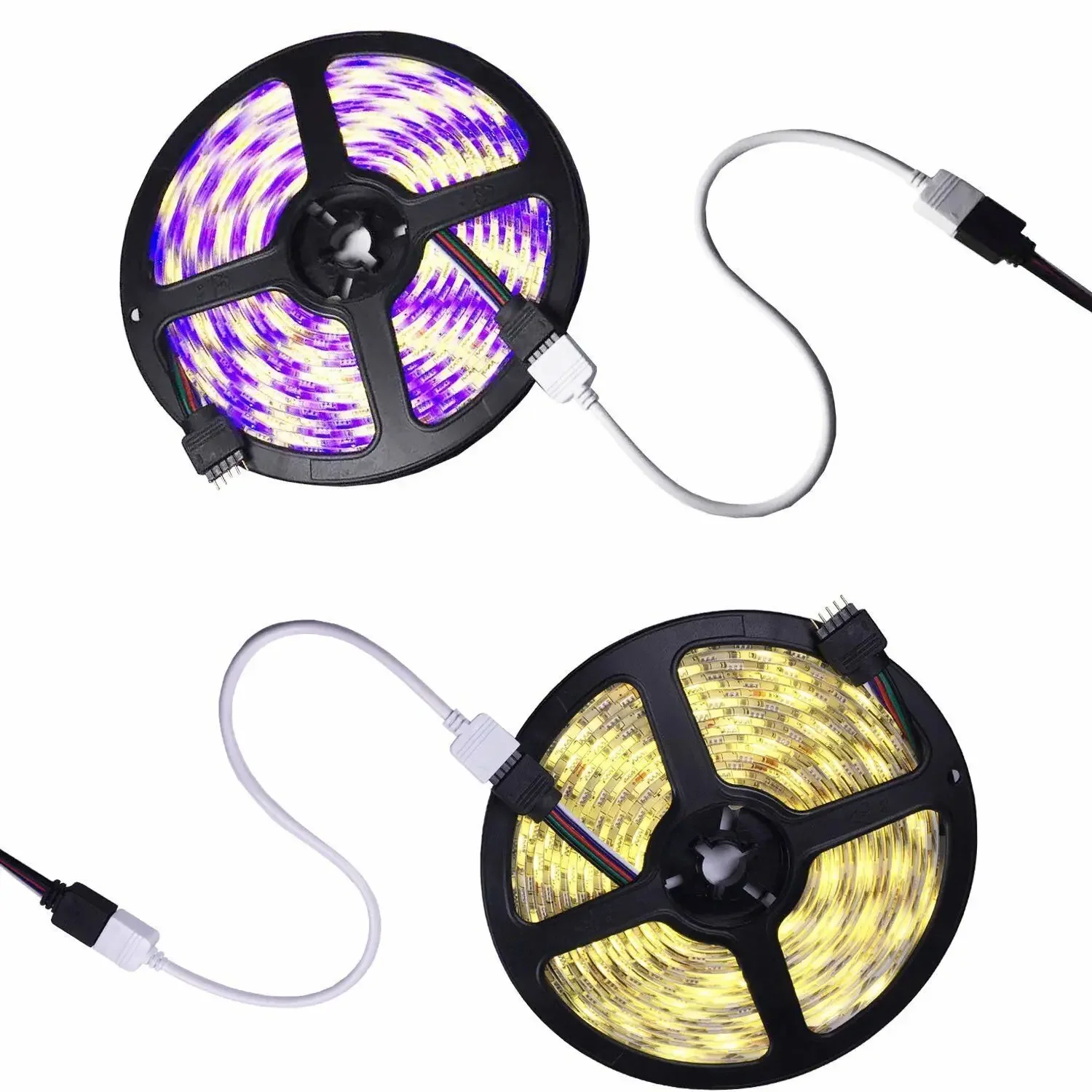 Conector fêmea Luz Faixa Cabo de Extensão, Led Crescer Fio, RGB, RGBW, 1a 2, 3, 4, 5 ou 6Pin Interface, 1m, 2m, 3m, 4 Splitter