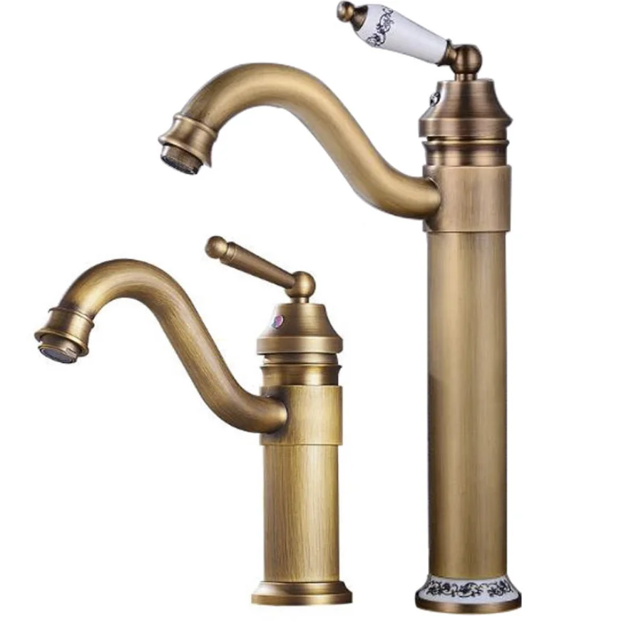

Brass washbasin faucet, hot and cold water basin tap bathroom sink,