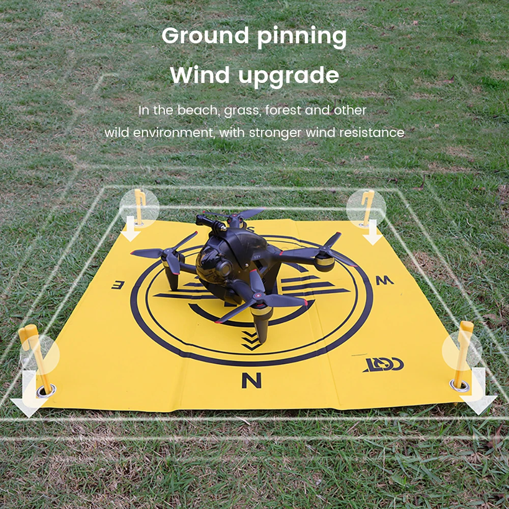 لوحة هبوط عالمية بدون طيار Avata 2 قابلة للطي مزدوجة الجانب Helipad لـ DJI Mini 5 Pro/4 Pro/Neo/Air 3S/Mavic 4 Pro ملحقات