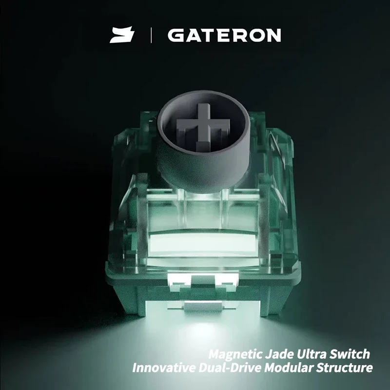 GATERON Magnetic Jade Ultra switch, Linear, Freely setting pre-travel, HE Hall Sensor Effect for Magnetic Keyboard Gaming Office