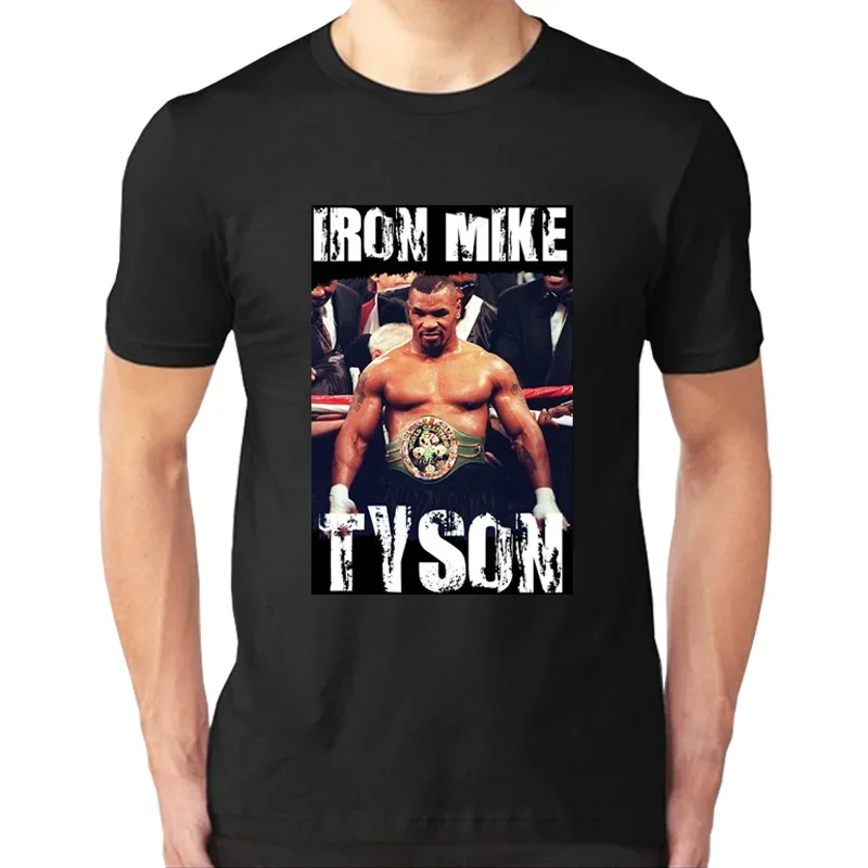 Iron Mike Tyson T-Shirt Boxing  Anniversary O-Neck Cotton Short Sleeve Men's T Shirt New Size S-3XL