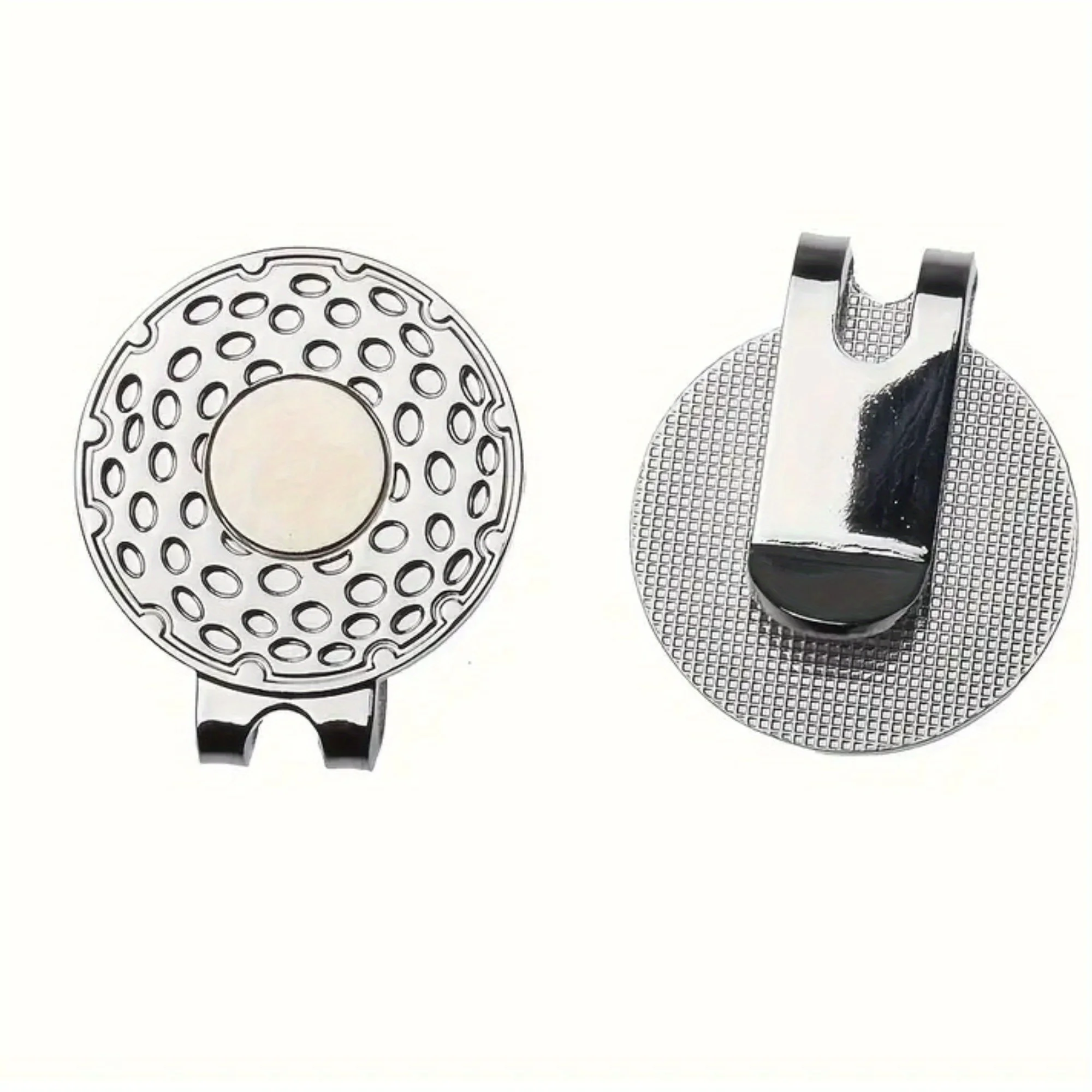 4-pack Golf Cap Clips - Zinc Alloy With Strong Magnet, Magnetic Hat Clips For Metal Ball Markers, Great Gift for Golf Lovers