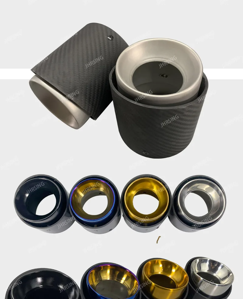 OHNE LOGO Kohlefaser-Auspuffblenden für Mini, passend für R55 R56 R57 R58 R59 R60 R61 F54 F55 F56 F57 F60 Mini Cooper – Detail 8
