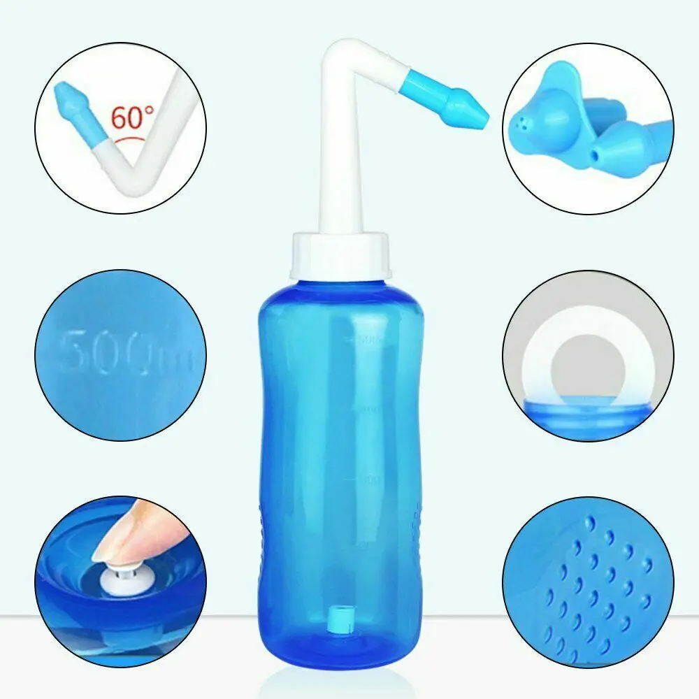300ml/500ml Upgrated Nasal Irrigator Nosal Sinus Rinse Cleaner Nose Prevent allerg Automatic Control Nasal Wash Cleaner