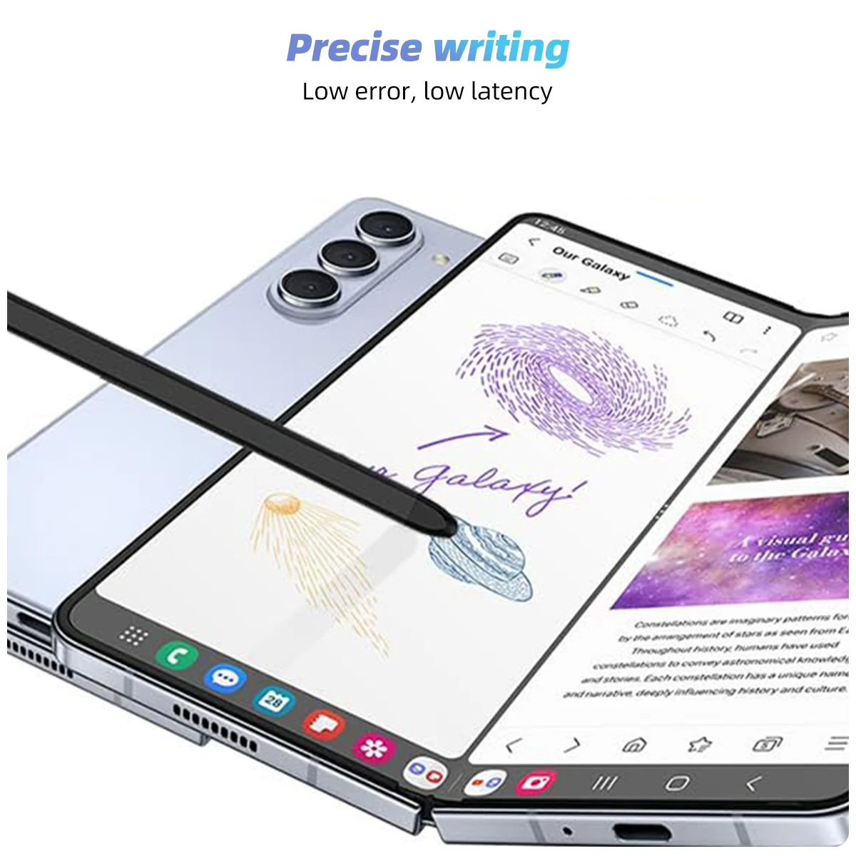 Stylus Pen For Samsung Galaxy Z Fold 5 5G Capacitance S Pen Replacement Fold5 Handwriting Mobile Phone Touch Pen For ipad Tablet