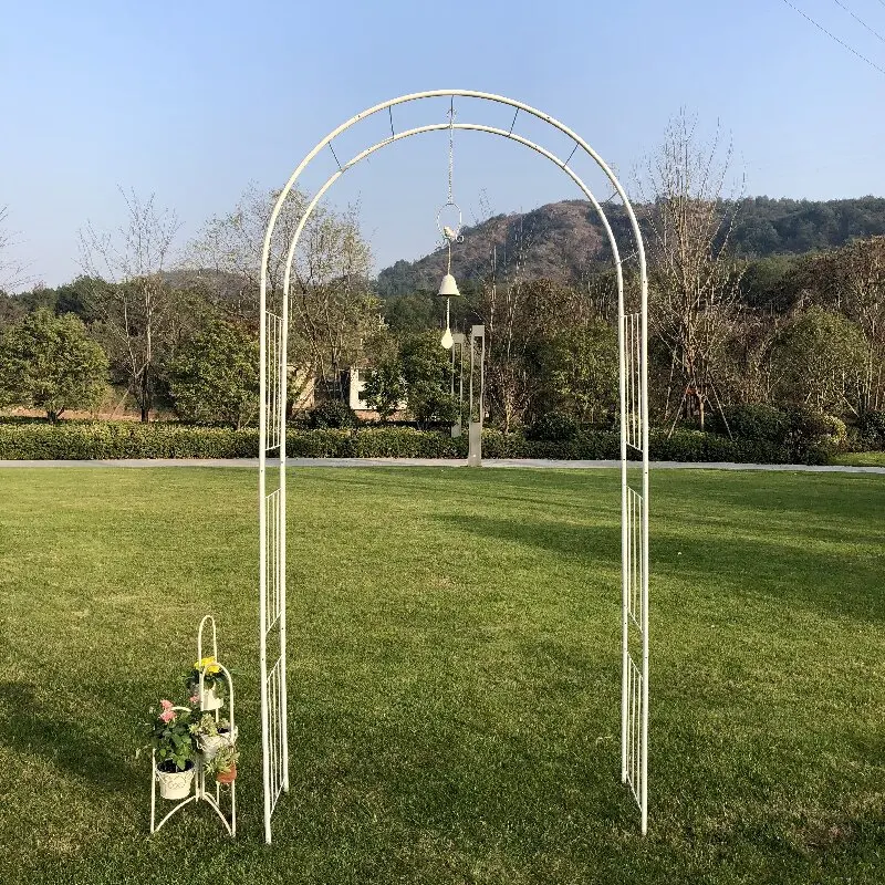 Welded arch flower stand climbing vine frame climbing frame grape arch rose rose rose garden gardening bracket wrought iron arch