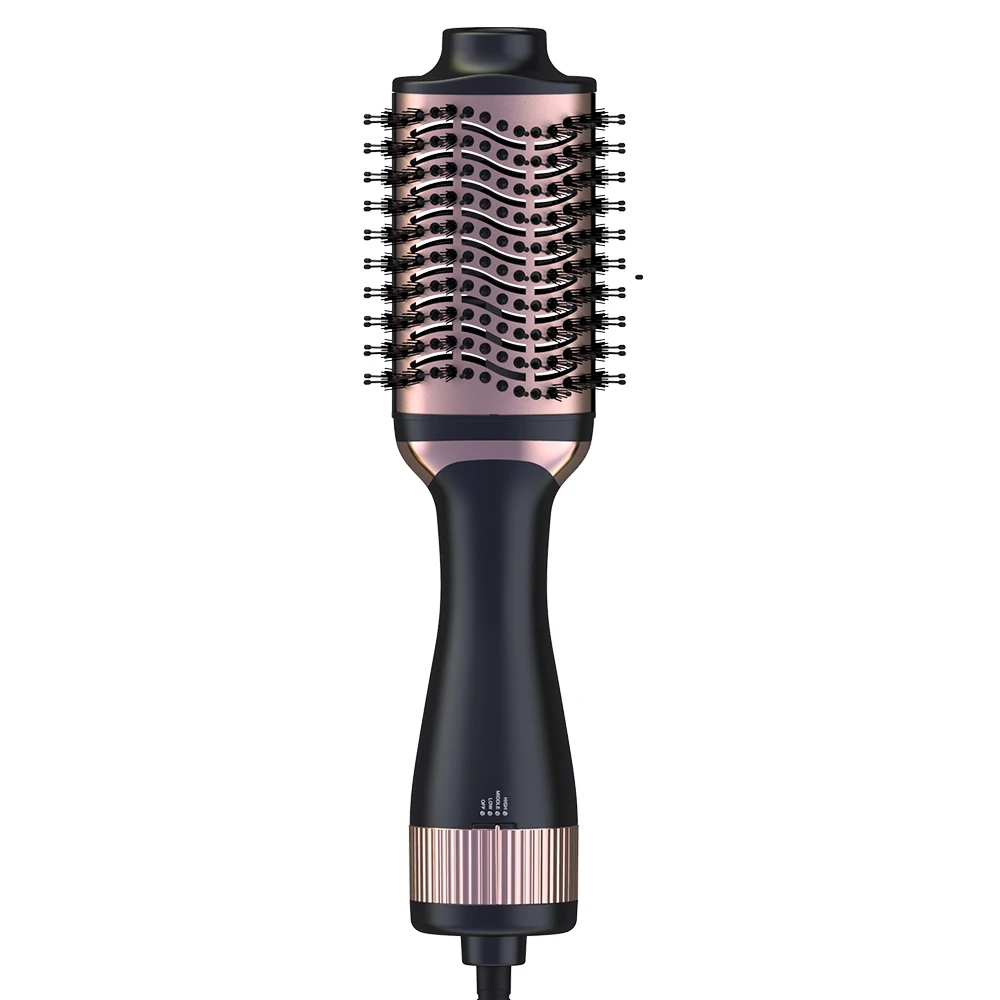

SMET New Arrival Hair Dryer Oval 1300w High Power Hot air Brush Customize 2 in 1 Hair Styling Tool From Wet to Dry for Salon