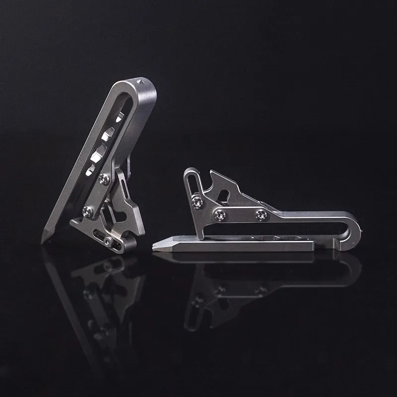 TC4 Titanium Quick Release Belt Buckle edc Multifunctional Fashion Keychain Bottle Opener Belt Buckle Anti-Loss for Men'S Gift