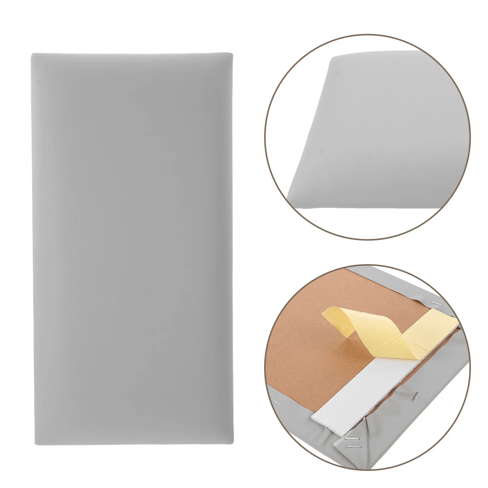 3Pcs Anti-Collision Wall Padding for 15.8x7.9 Self-Stick Soft Upholstered Panels Decorative Protection Panel for Nursery
